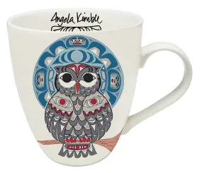 Owl 18 oz Mug by Angela Kimble