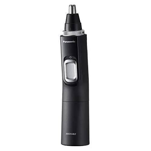 Panasonic Men’s Ear and Nose Hair Trimmer with Vacuum Cleaning System – Wet Dry Hypoallergenic High-Performance Dual Edge Blade - ER-GN70-K (Black)