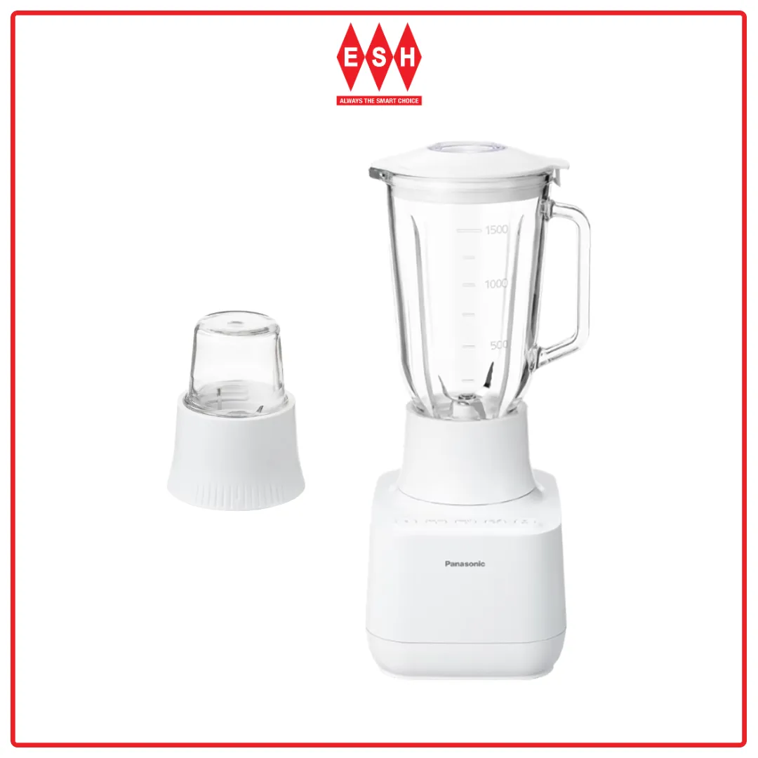 Panasonic MX-MG5351WSK 1.5L Glass Jug Blender with Glass Mill