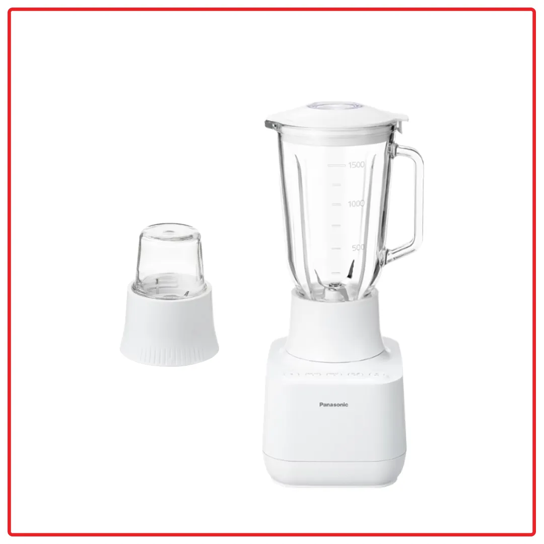 Panasonic MX-MG5351WSK 1.5L Glass Jug Blender with Glass Mill