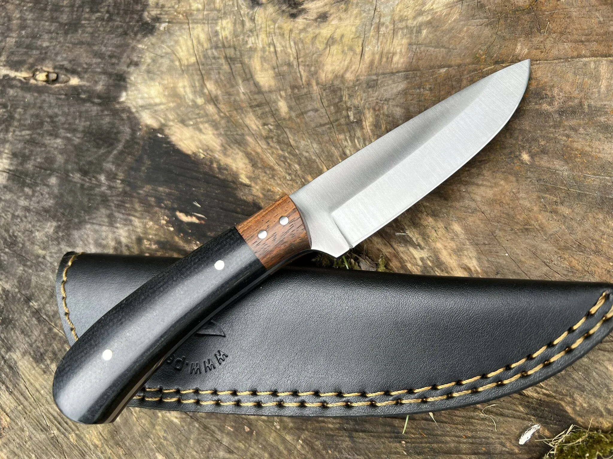 Perkin Knives Handmade Hunting Knife Fixed Blade Hunting Knife Bushcraft Knife Full Tang PS100