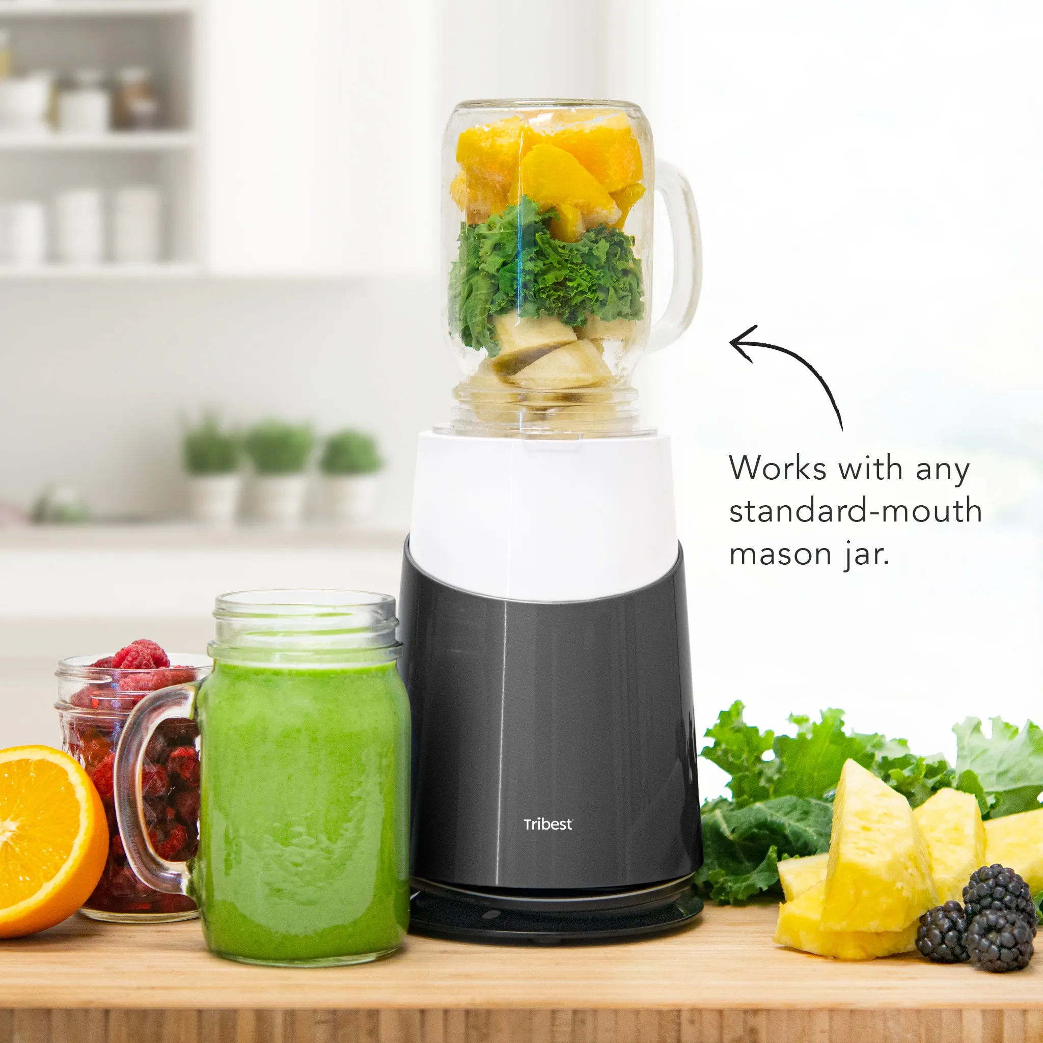 Personal Blender II® Refurbished Mason Jar Ready (Family 16-Piece Set)