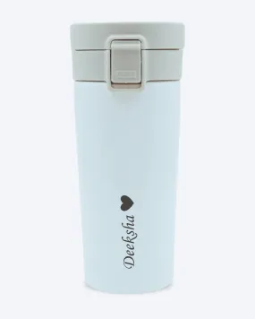 Personalised French Travel Tumbler White