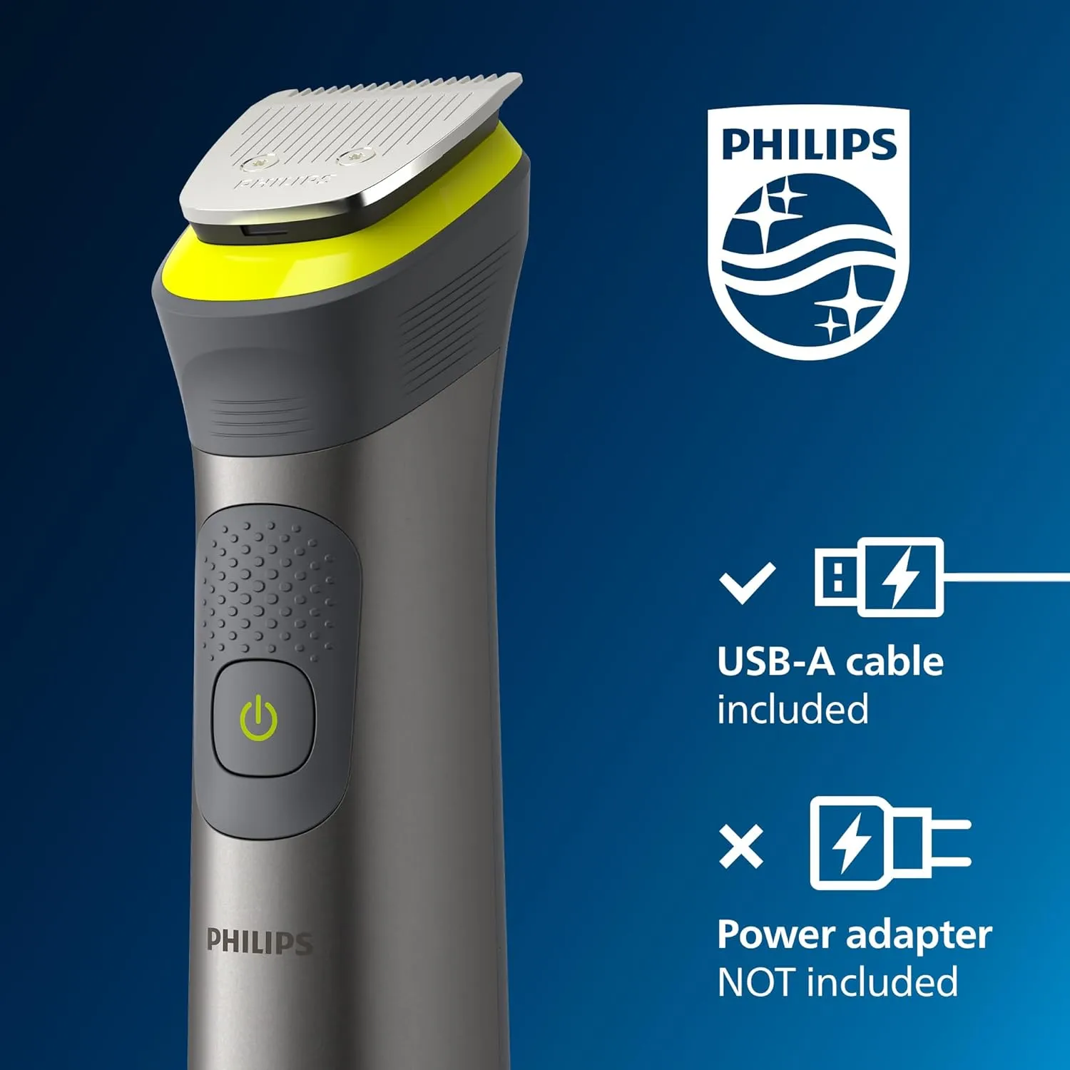 Philips Series 7000 All-in-One Trimmer, 14-in-1 Multigroom for Face, Hair & Body, 21 Length Settings (0.5-16mm) - MG7930/15