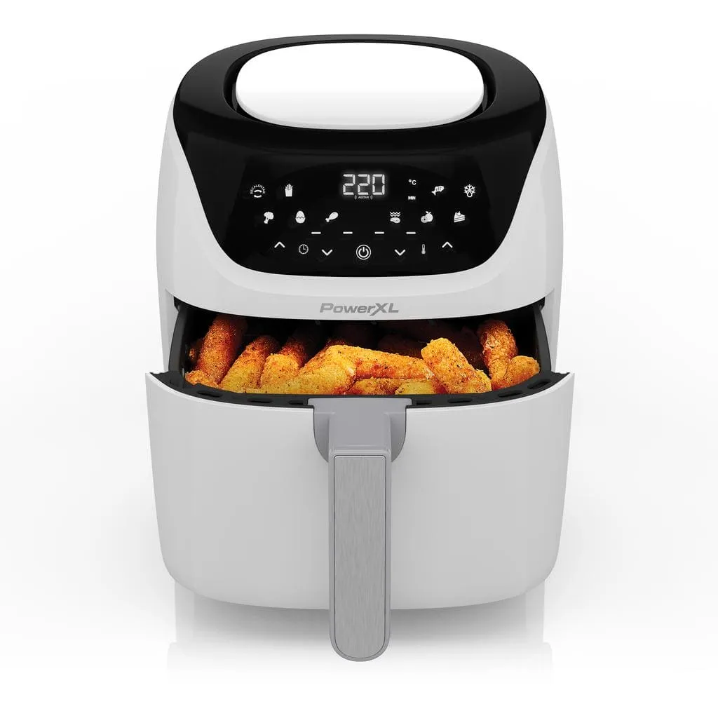 Power XL Air Fryer with Smart Technology Vortex Pro.The Power XL Vortex Pro Smart Air Fryer has a feature that stands out for its powerful, vortex-optimized hot air flow.-476352