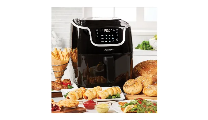 PowerXL 7-qt 10-in-1 1700W Air Fryer Steamer with Muffin Pan (New OR Refurbished with Warranty Included) - Ships Quick!