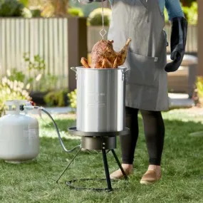 Premium Electric Stainless Steel Turkey Fryer Kit 30Qt