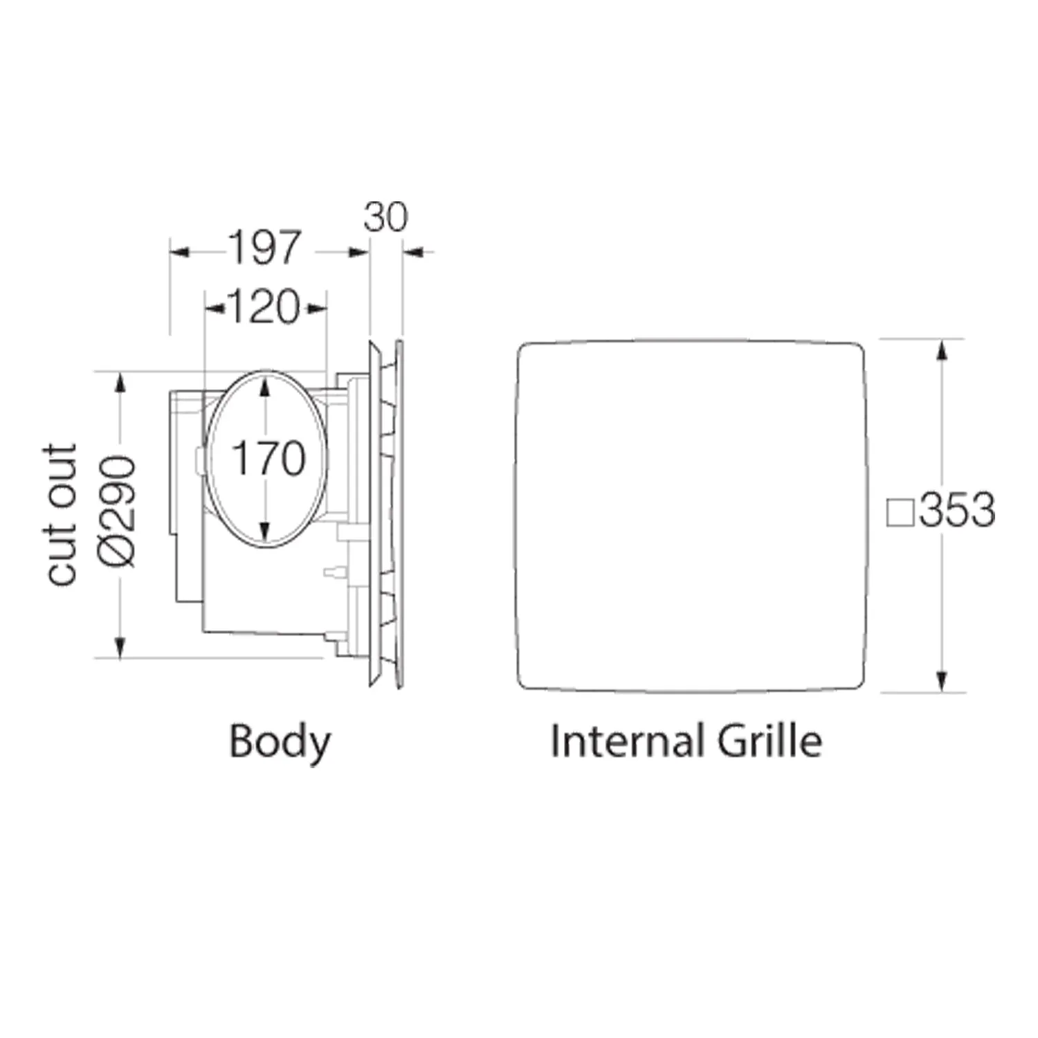 Rapid Response Fan Kits c/w Rapid Response Fan, 6m Duct, Grilles