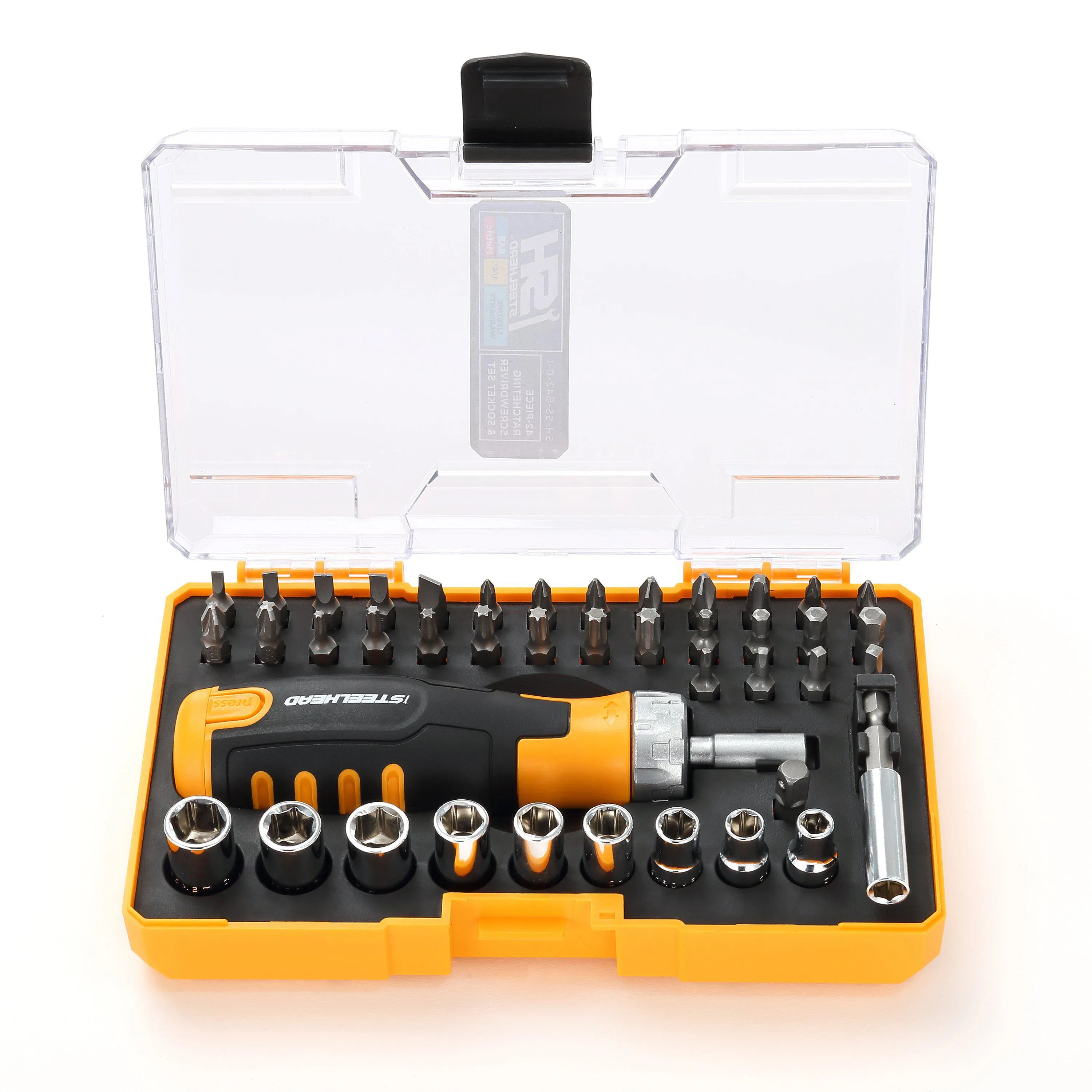 Ratcheting Screwdriver & Socket Set (42 Piece)