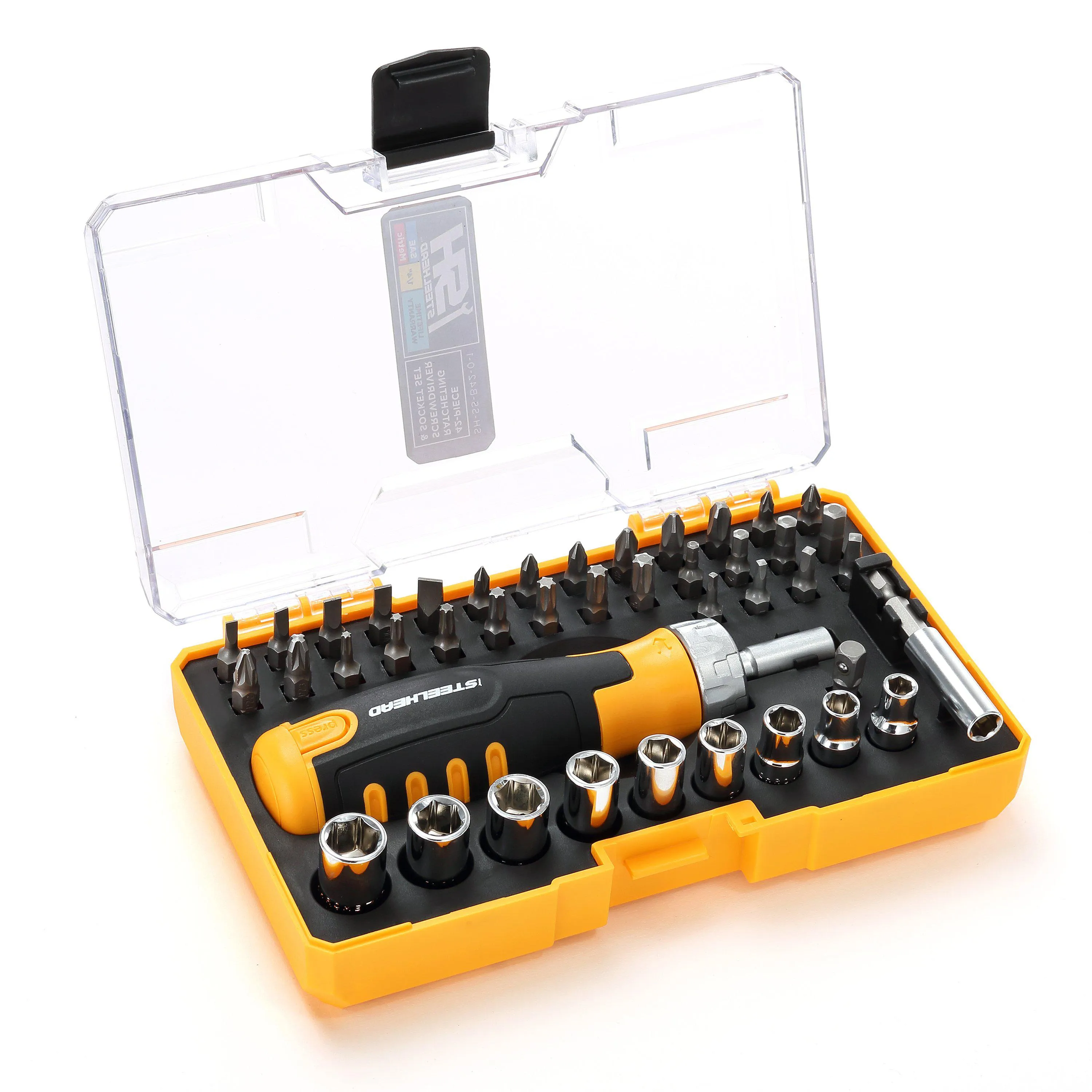 Ratcheting Screwdriver & Socket Set (42 Piece)