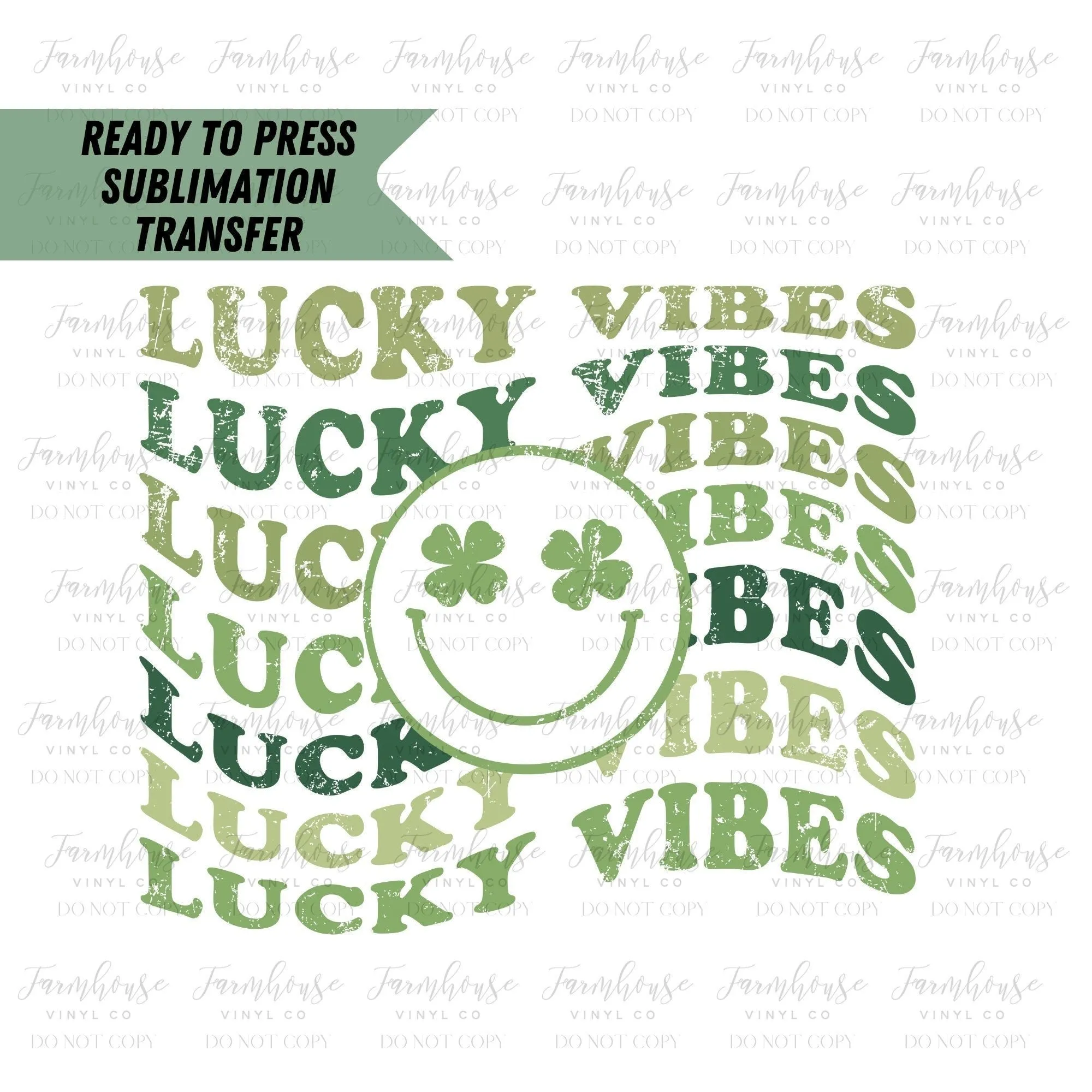 Ready To Press, Sublimation Transfers, DIY Shirt, Sublimation, Transfers Ready To Press, Heat Transfer Designs, Lucky Vibes, St. Patrick Day