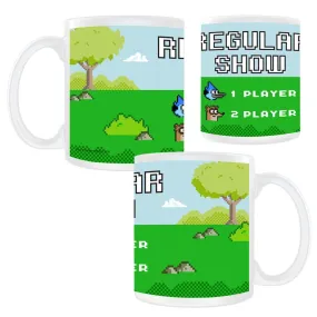 Regular Show 8 Bit Title Screen Mug