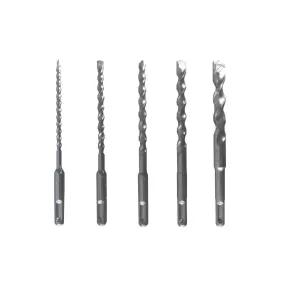 SABERCUT Assorted 6 in. SDS PLUS 2-Cutter Carbide Tip Concrete Drill Bit Set (5-Piece)