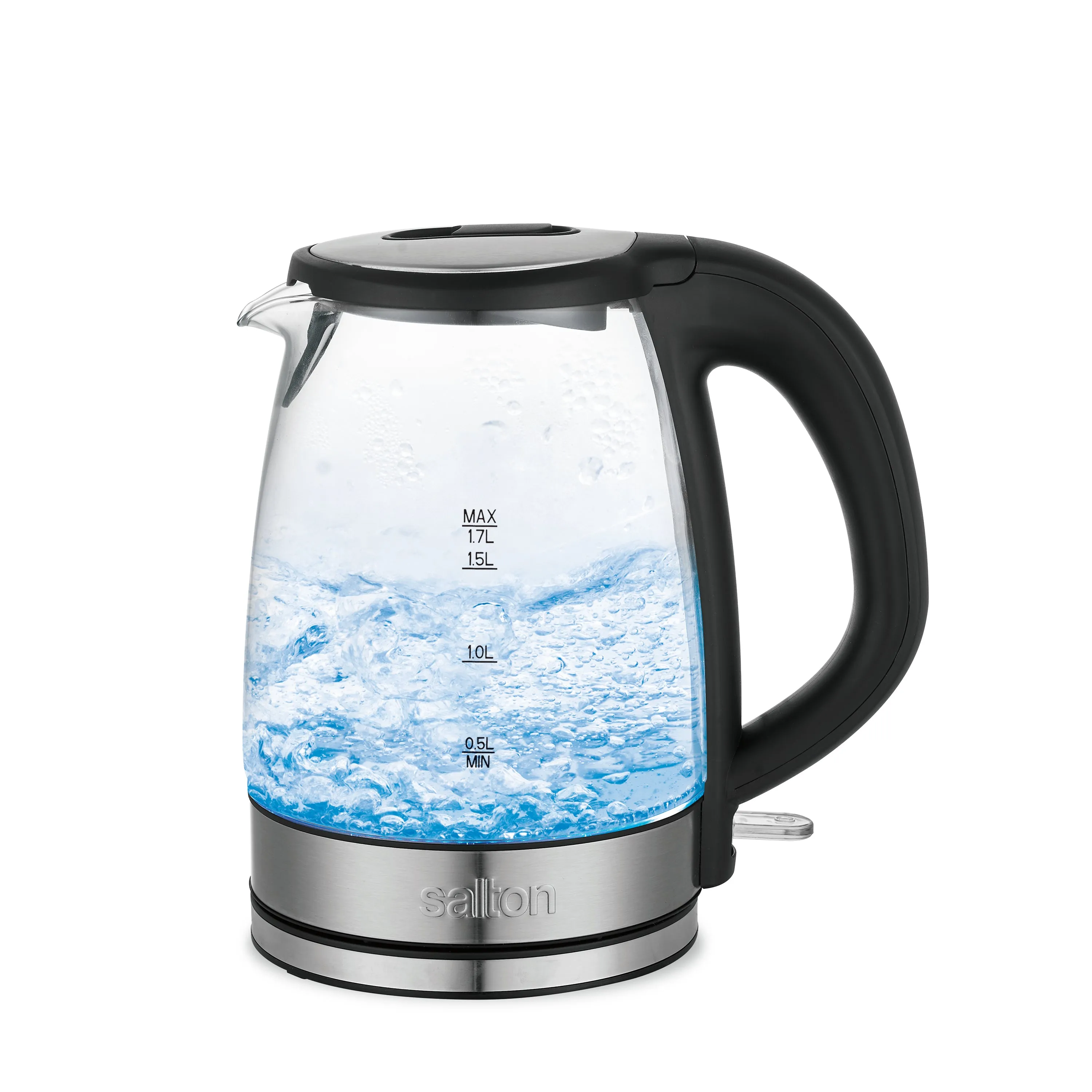 Salton 1.7 L (1.8 qt.) Cordless Electric Glass Kettle