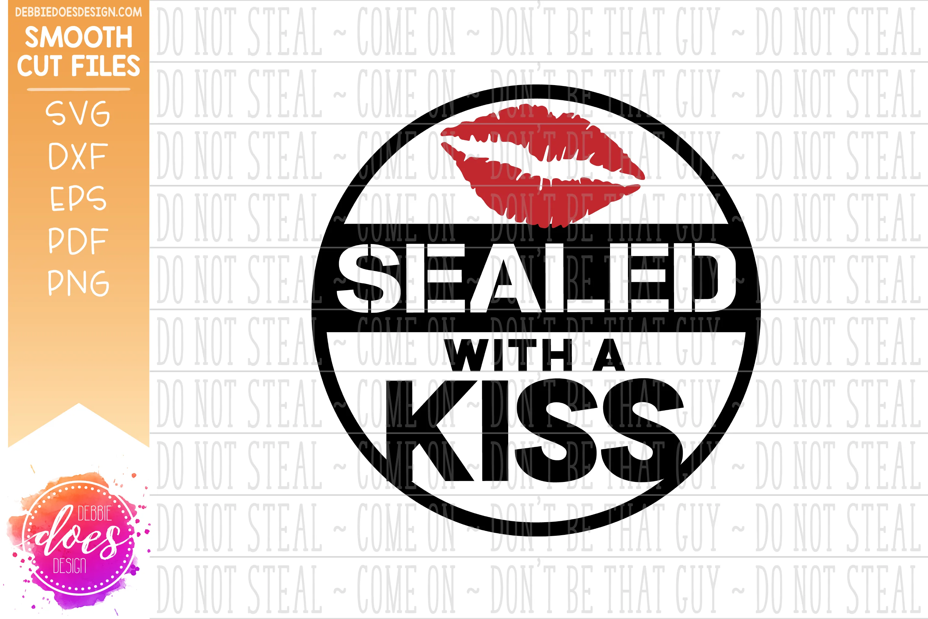 Sealed with a Kiss - SVG File