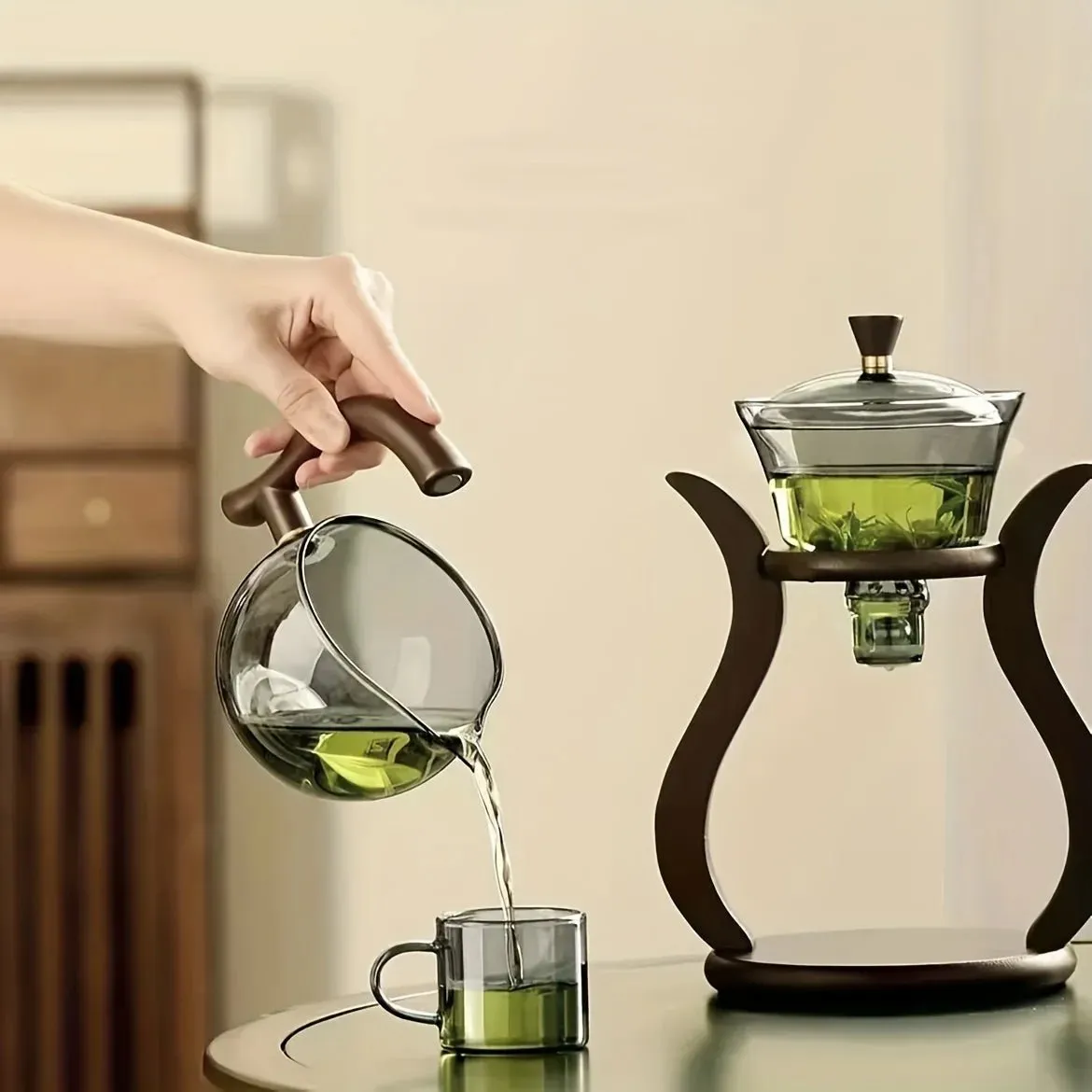 Semi Automatic Kung Fu Tea Set With Infuser