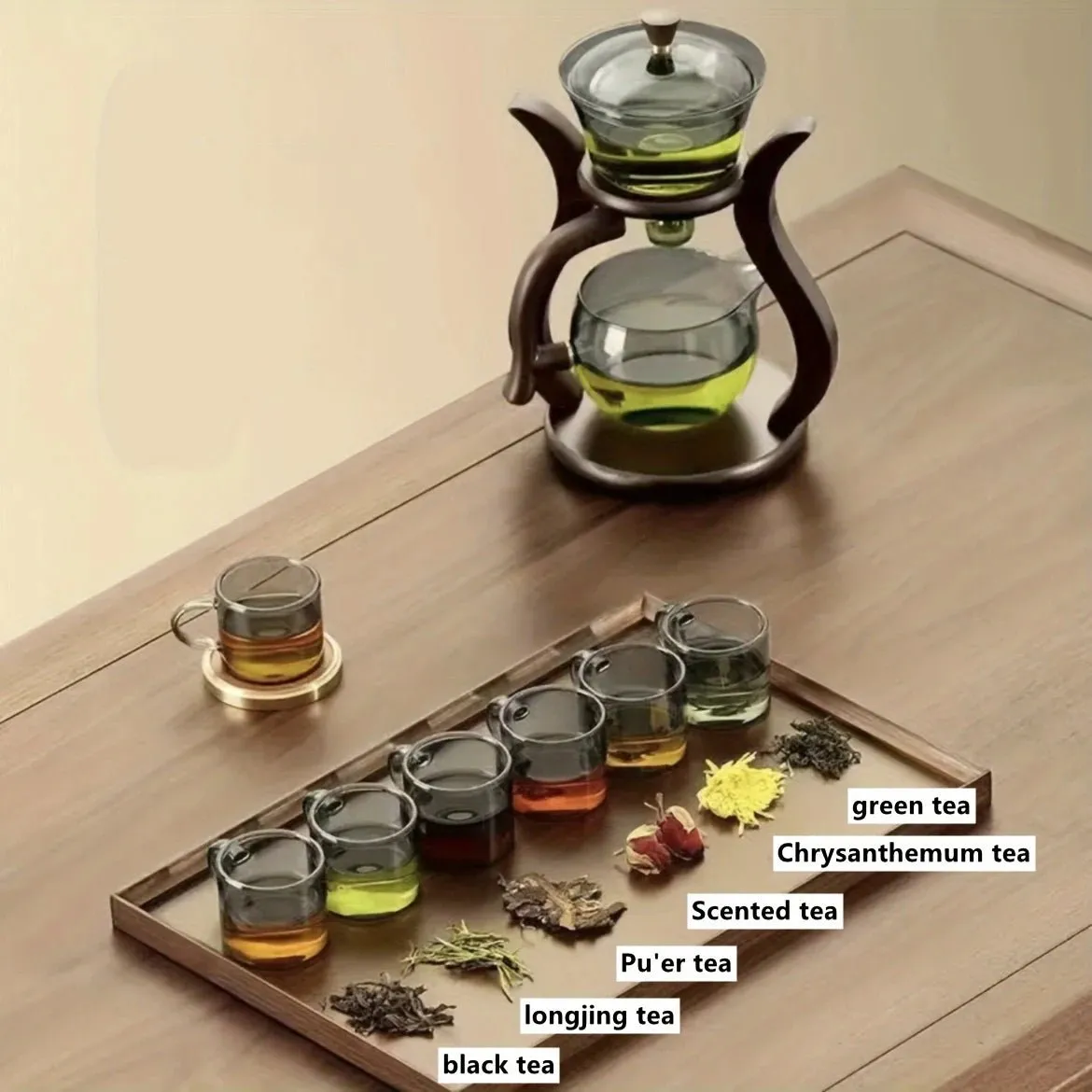 Semi Automatic Kung Fu Tea Set With Infuser