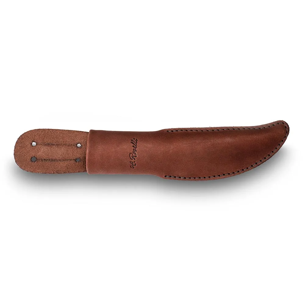 Sheath, dark tanned leather