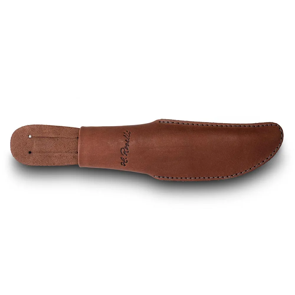 Sheath, dark tanned leather