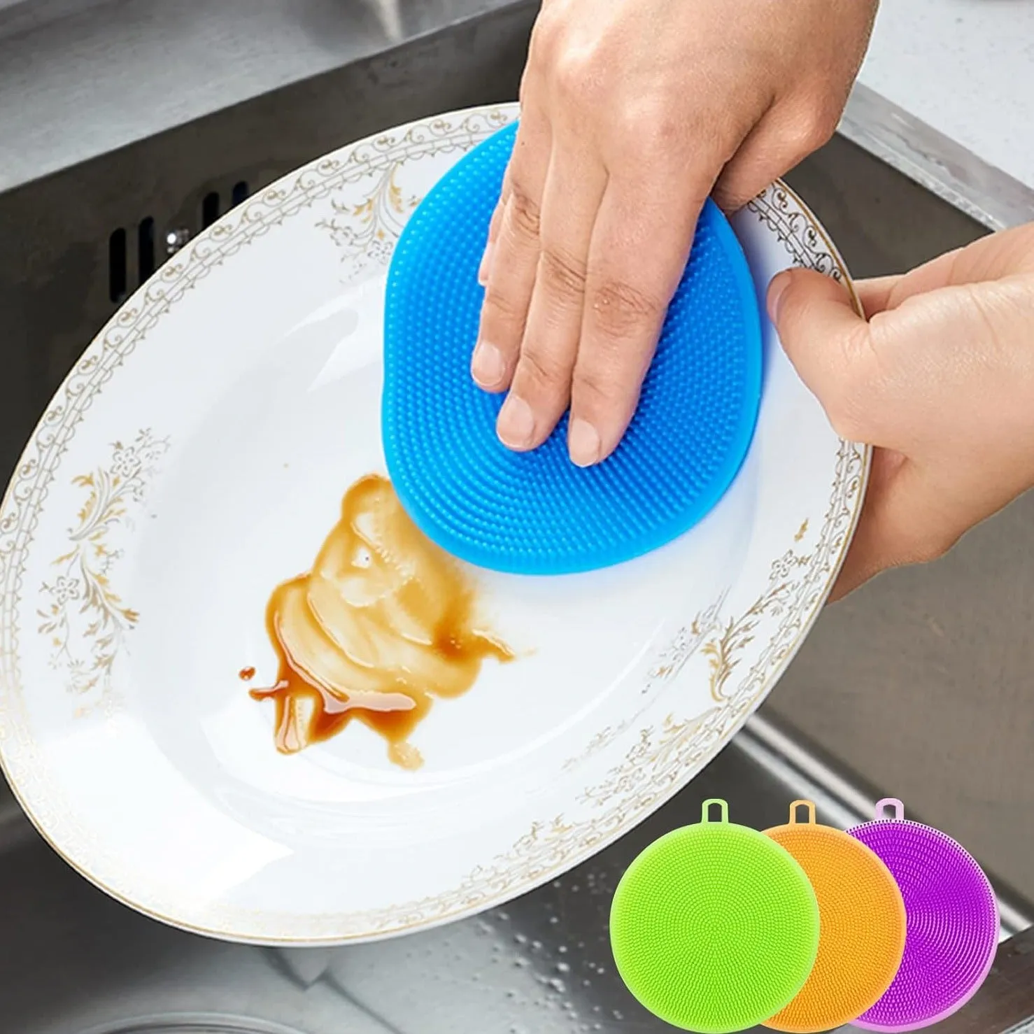 Silicone Dish Cleaning Scrubber