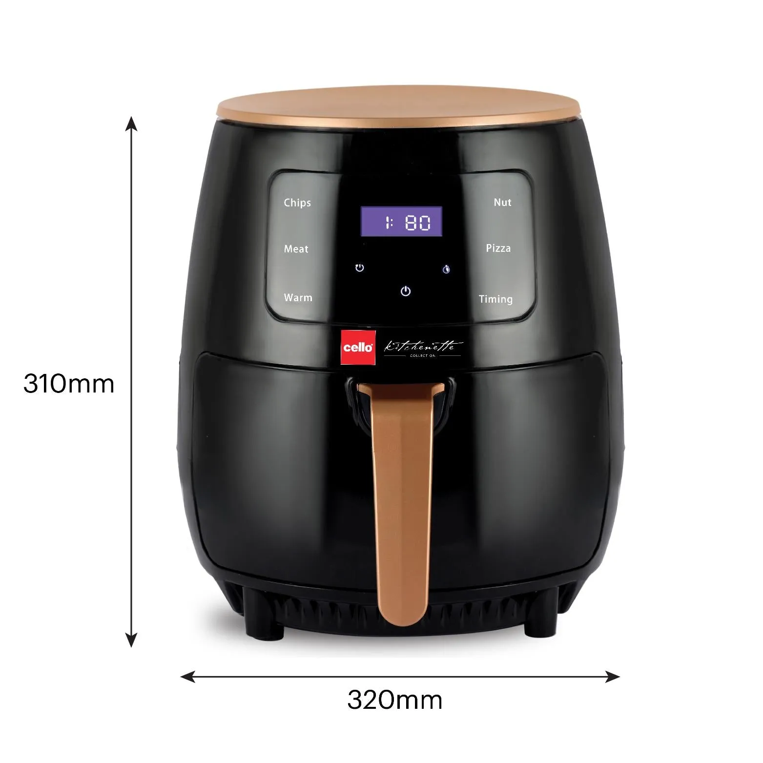 Smart Digital Air Fryer 1400W, 4.5 Liter