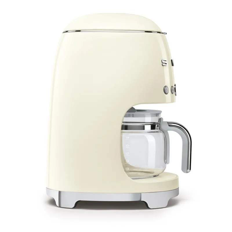 Smeg DCF02CRUK 50s Retro Style Drip Coffee Machine Cream