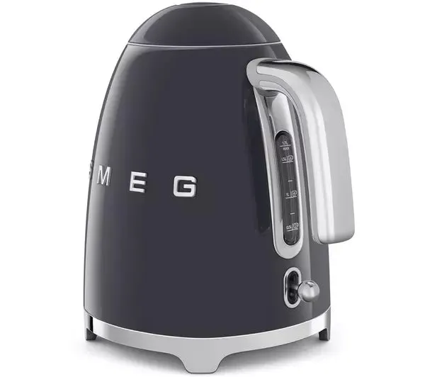 SMEG KLF03GRUK 1.7 Litre Retro Style Kettle - Grey