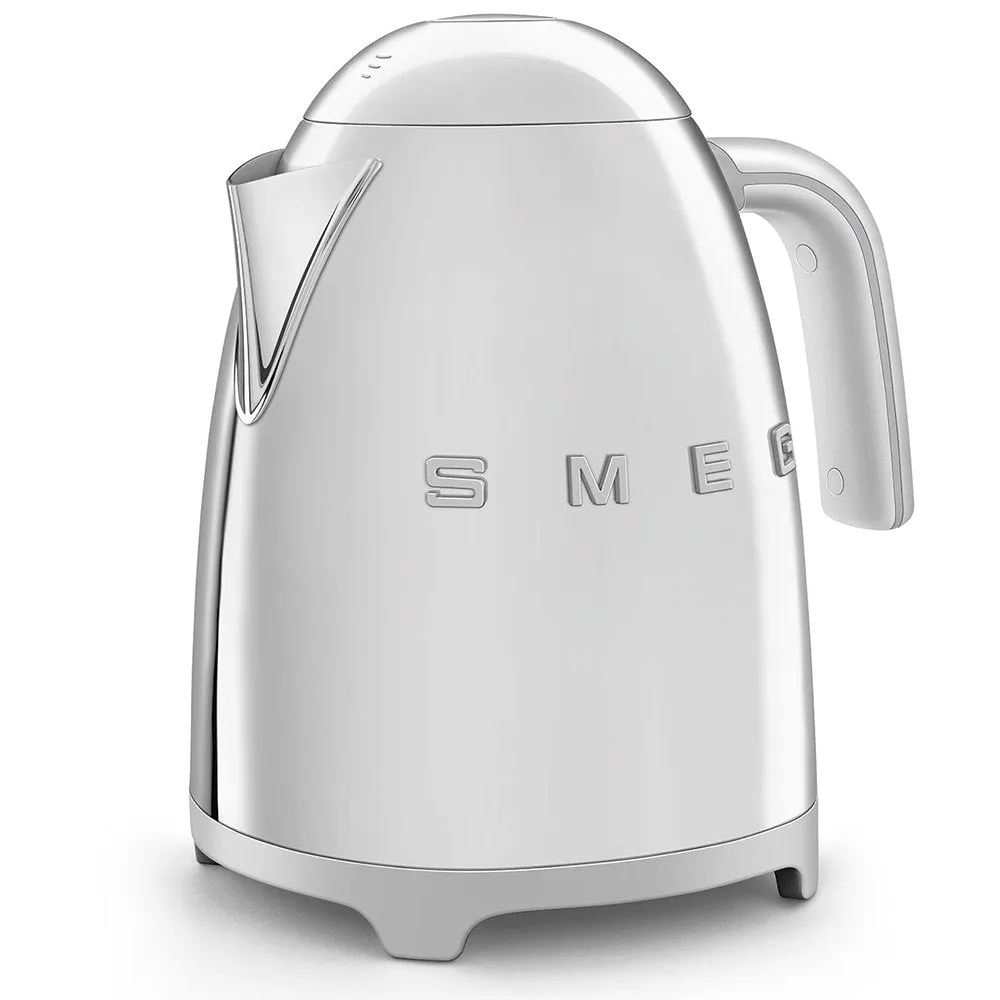 Smeg KLF03SSUK 1.7 Litre 50's Style Kettle, 22.6cm Wide - Stainless Steel