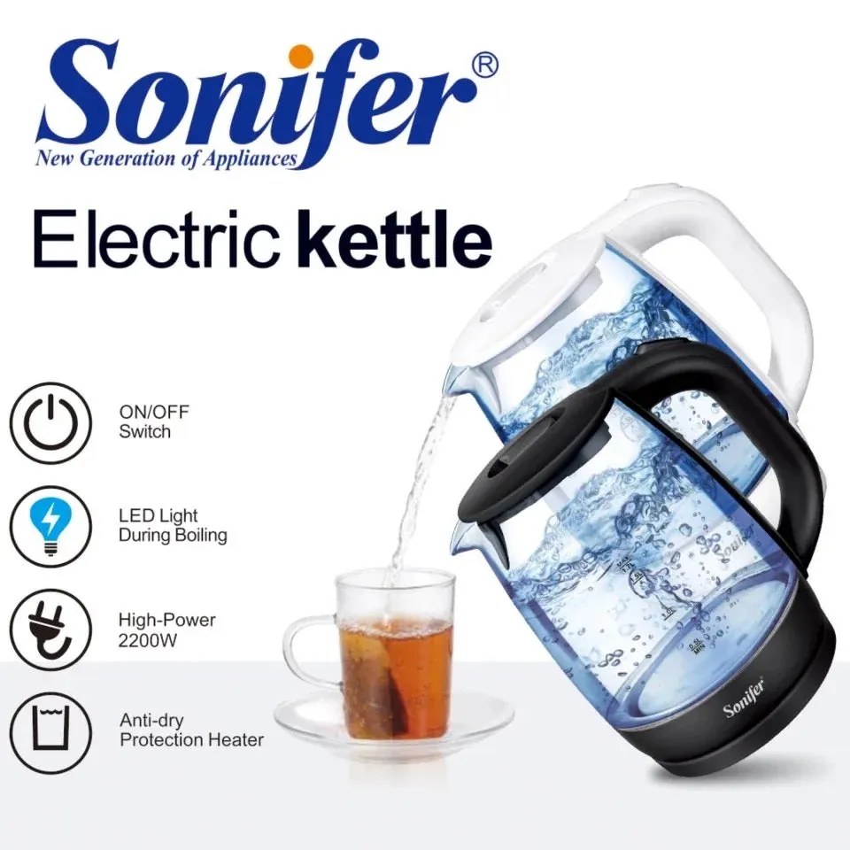 Sonifer Glass Electric Kettle - (SA118)