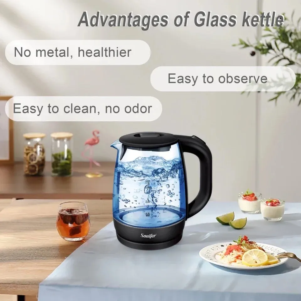 Sonifer Glass Electric Kettle - (SA118)