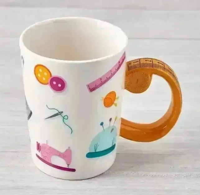 Tape Measure Sewing Mug