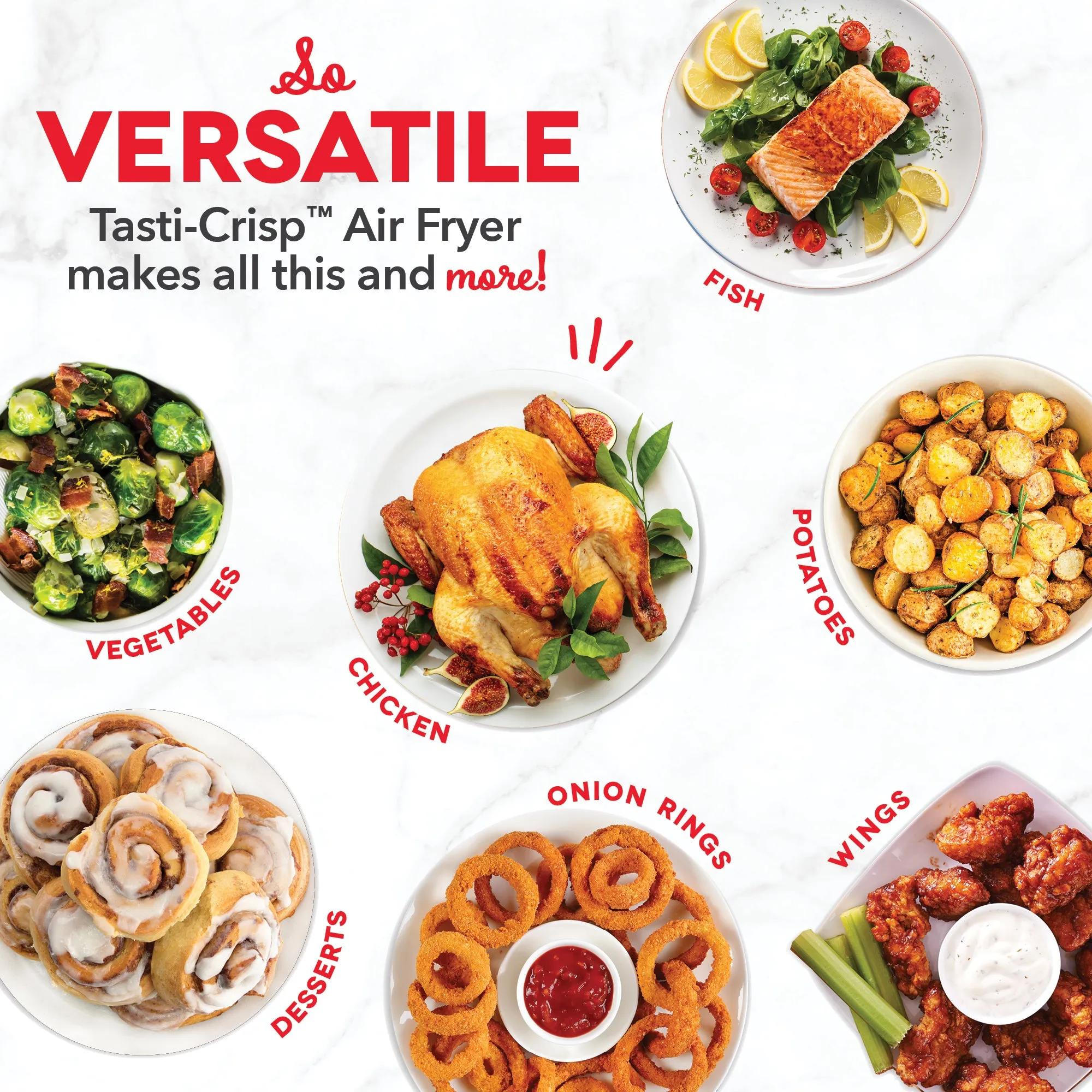 Tasti-Crisp™ Family Size Air Fryer 6 Qt.