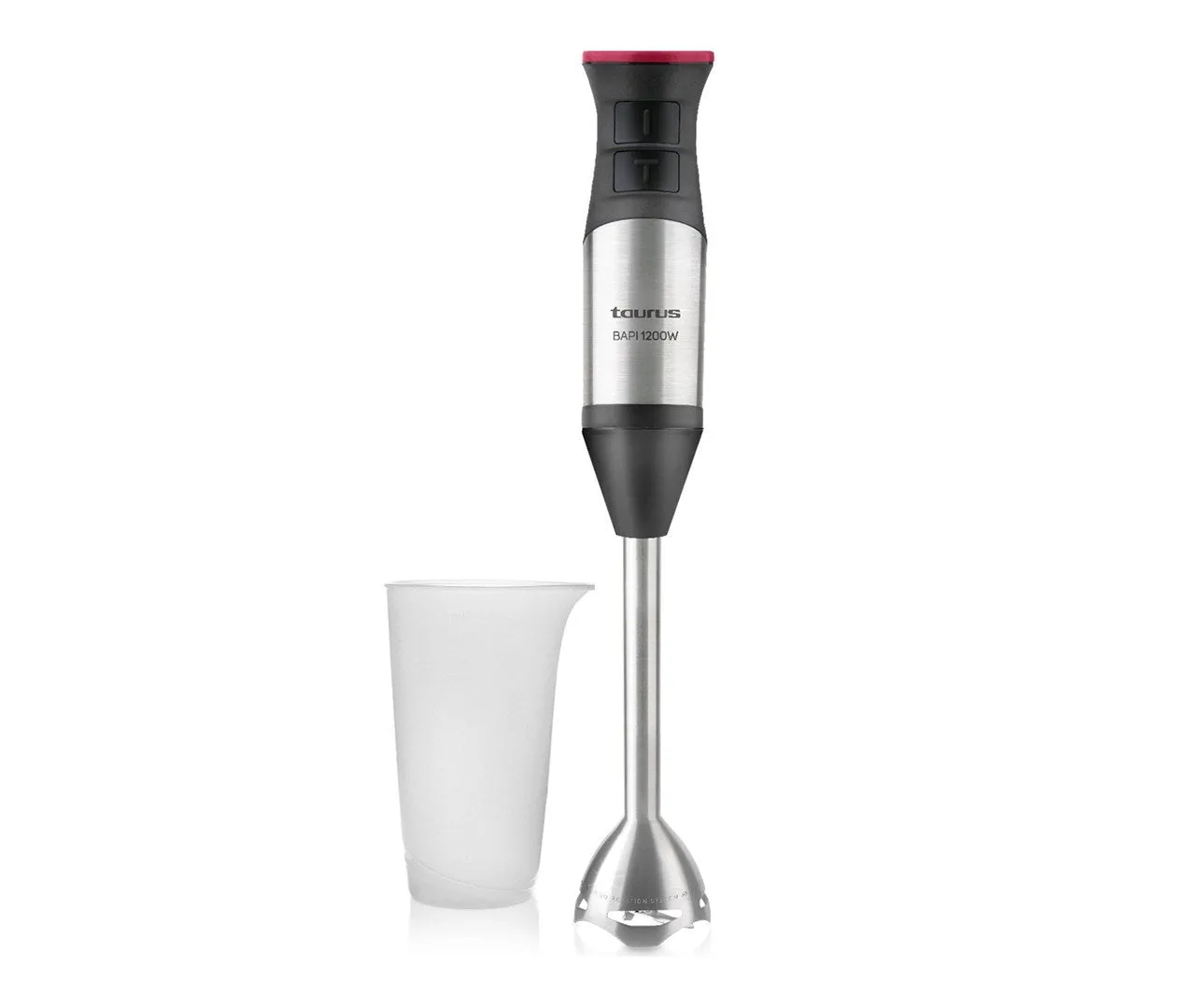 Taurus Bapi 1200 Inox Immersion Blender 1200 W Black, Red, Stainless Steel