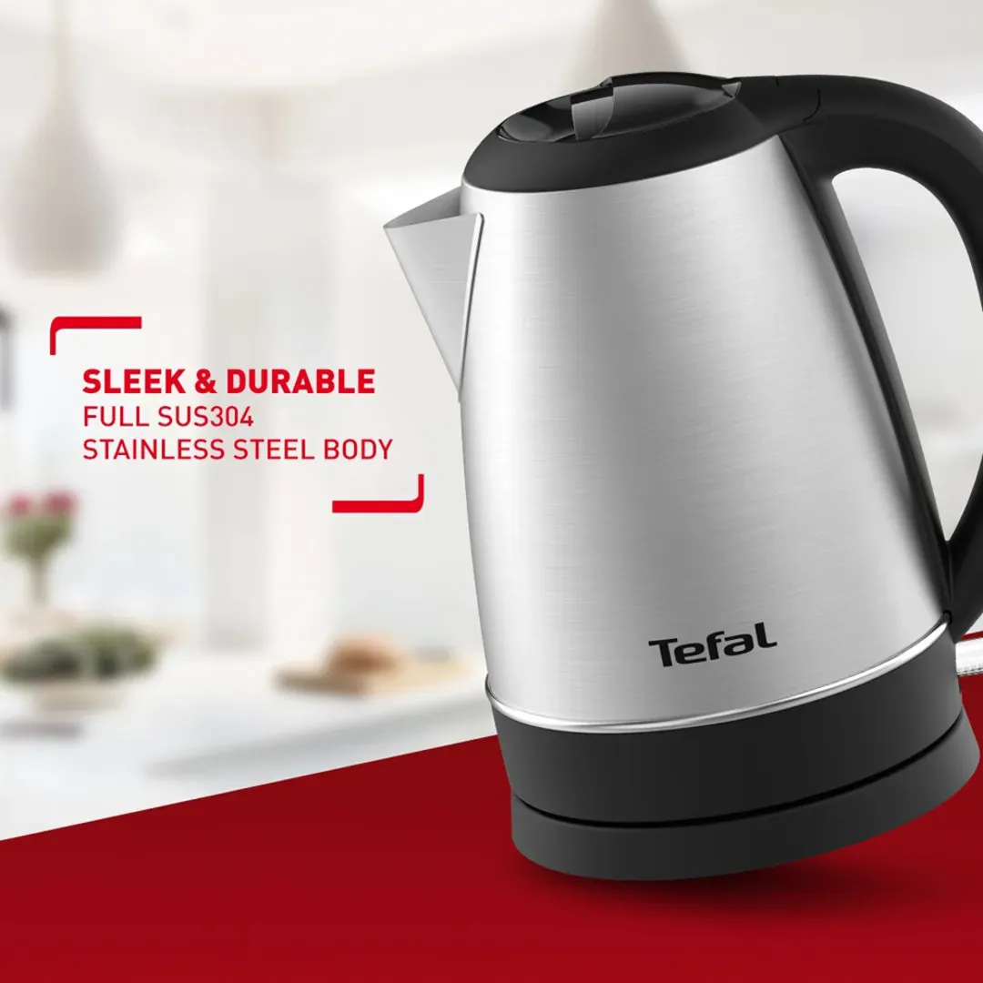 Tefal KI800D 1.7L Handy Stainless Steel Electric Kettle