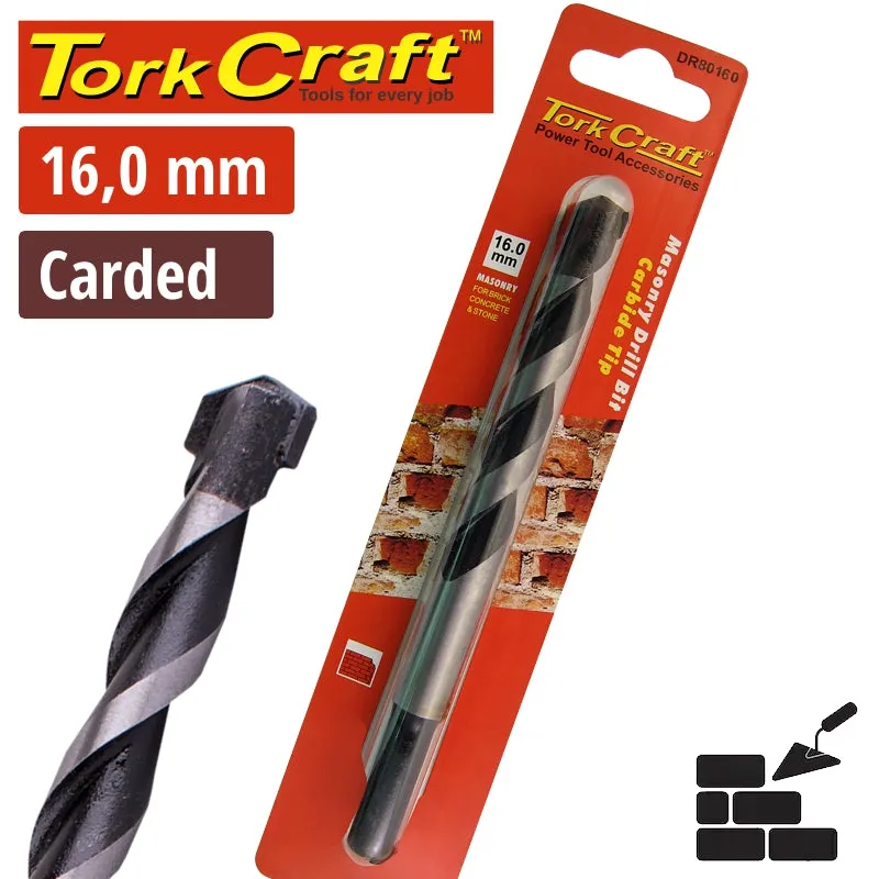 Tork Craft DRill Bit Masonry/Concrete  16mm 1/Card DR80160