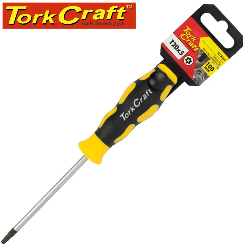 TORK CRAFT SCREWDRIVER TORX TAMPER PROOF T20 5X100MM TC16064