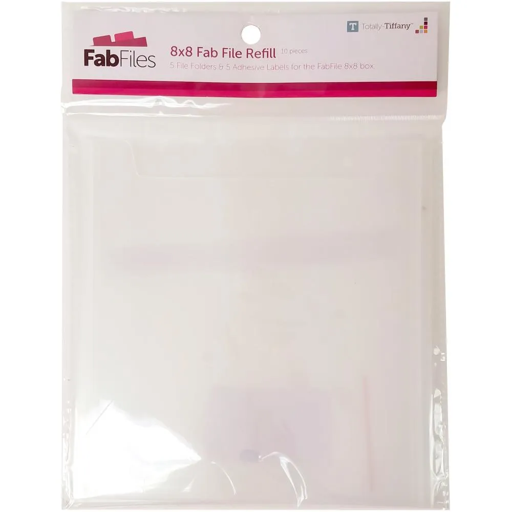 Totally-Tiffany Fab File Pockets 5 pack  8in x 8in*