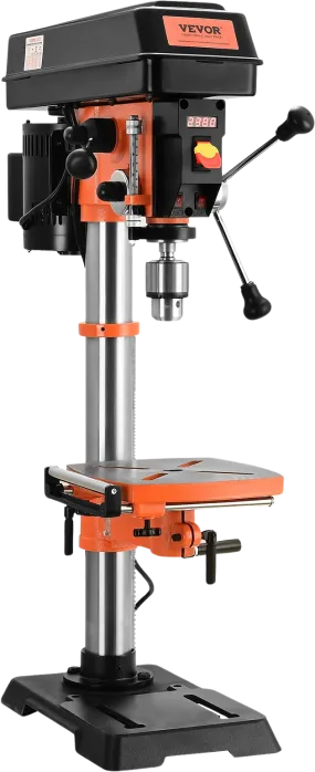 Vevor Benchtop Drill Press 12" with 0-45° Tilting Worktable Variable Speed 120V New