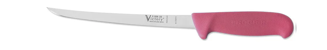 Victory Knives Stainless Steel Filleting Knife Pink 20cm