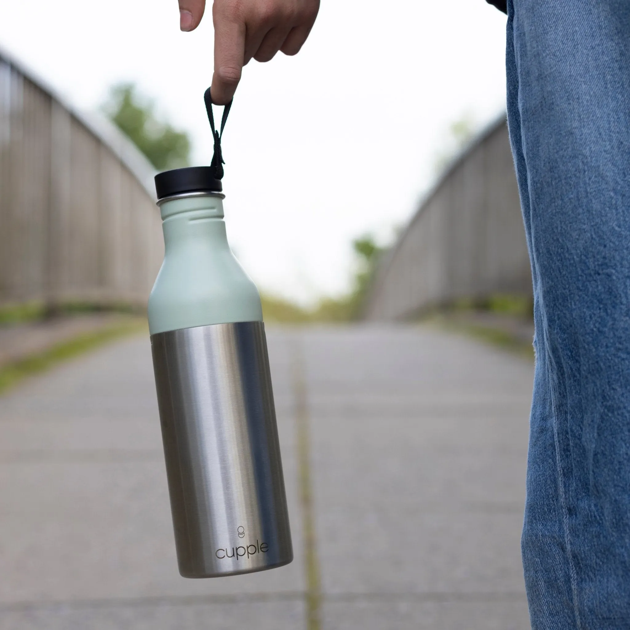 Water Bottle & Coffee Cup, Sea Green