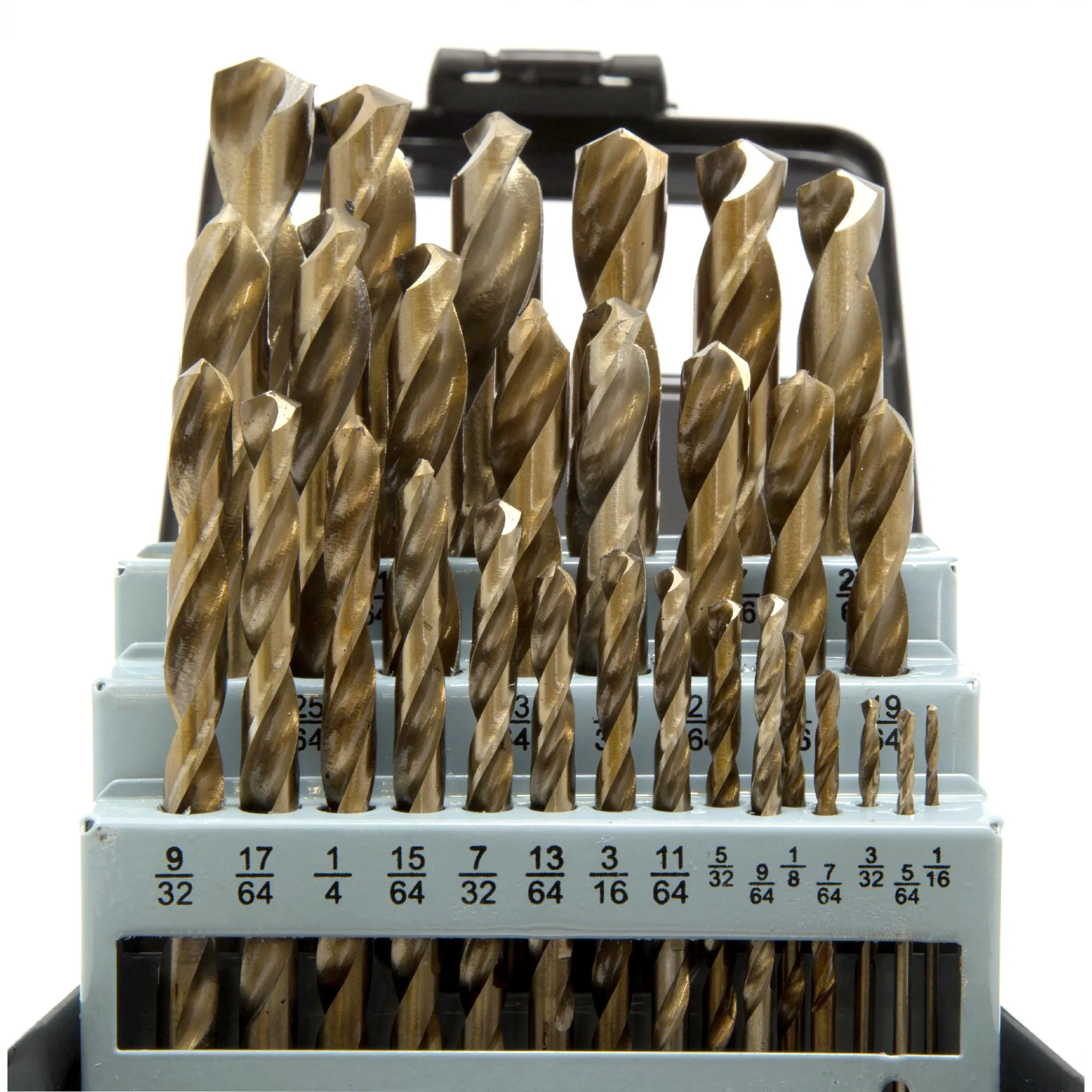 WEN DB291A 29-Piece Gold Oxide HSS Drill Bit Set with Carrying Case