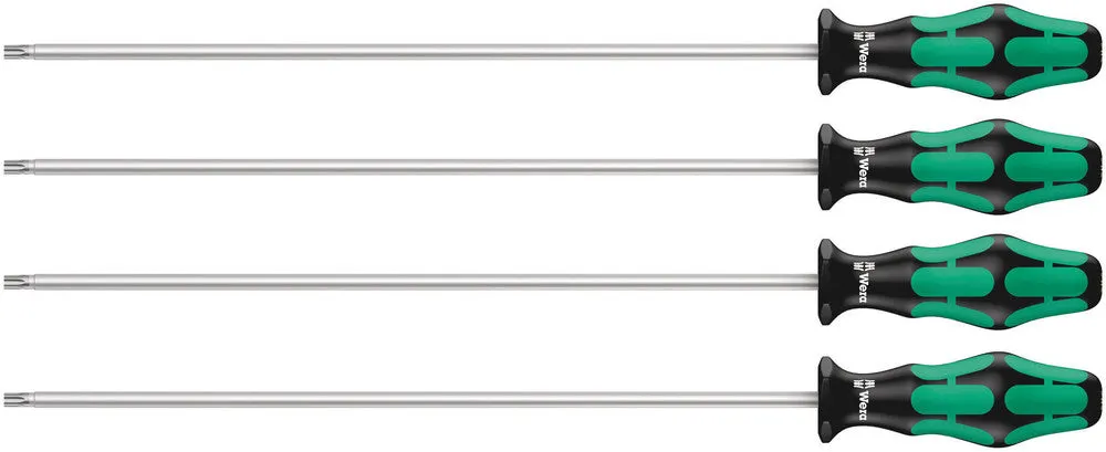 Wera 028074 4pc 367/4 TORX¨ Kraftform Plus Holding Function Extra-Long Screwdriver Set