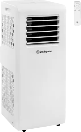 Westinghouse 8,000 BTU Portable Air Conditioner with Remote 3-in-1 For Rooms Up to 200 sq. ft. WPAC8000 White New